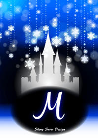 M-Initial-Snow Castle-Blue