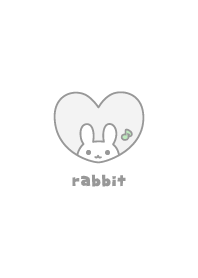 กระต่าย โน้ตดนตรี [สีขาว]