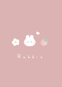 กระต่าย & สตรอว์เบอร์รี / red beige