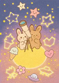 Cute Rabbit Moon Viewing 1.5