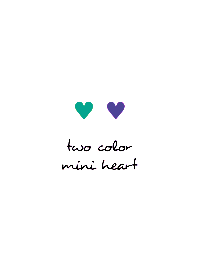 two color mini heart THEME 252