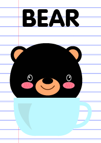 Simple Cute Black Bear Theme V.2