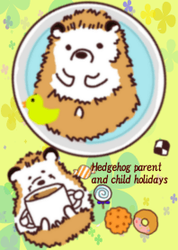 Hedgehog parent and child holidays