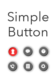 Simple Button(white)