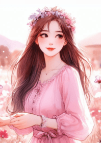 pink flower garden 4