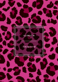 simple leopard : black pink WV