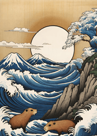 Ukiyo-e - Capybara 6bdf68