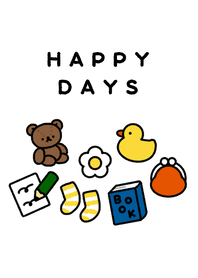 Happy days. simple