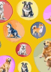 The good dogs5 on yellow