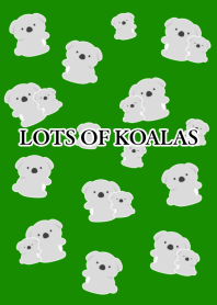 LOTS OF KOALAS/FOREST GREEN