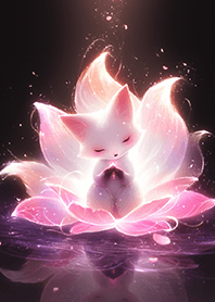 Dreamy Lotus Nine-Tailed Fox_Purple