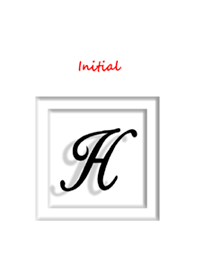 Initial H / Simple white