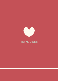 Heart / Design -red-
