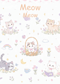 The cat and its friends are happy. 2