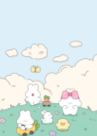 The rabbit has a carrot car.