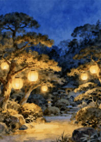 Lantern-lit Garden Night