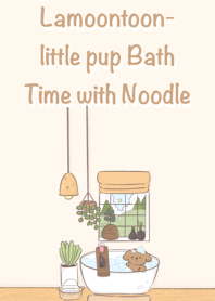 Lamoontoon- puppy Bath Time with Noodle