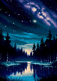 Beautiful starry night view#1696