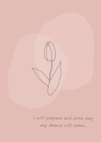 vintage flower /beige pink