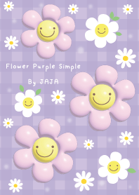 ดอกไม้ สีม่วง เรียบง่าย จาจา 02