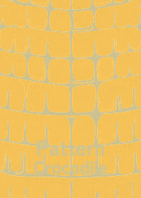 Pattern Crocodile Saffron YEL