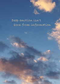 Deep emotion isn't born from information