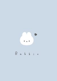 ゆるいうさぎ。ペールブルー