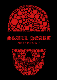 SKULLHEART2 POLKA Dot RED