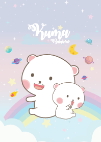 Kuma Rainbow Galaxy Pastel