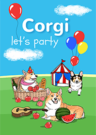 Corgi Let's Party