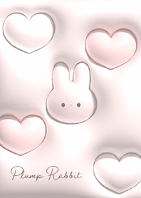babypink Fluffy rabbit and heart 09_2