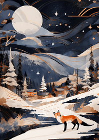Fox on the way home-Japanese version