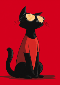 Modern Art Feline Portrait