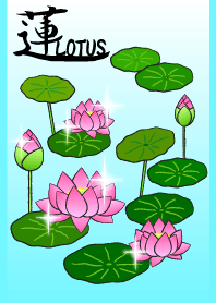 HASU Shining Lotus.  -Brush art-