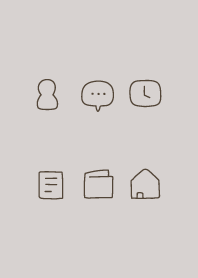Simple dusky gray