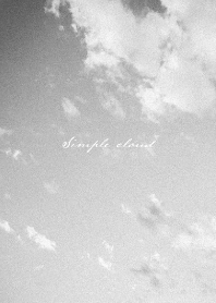 Simple cloud_Monochrome