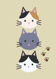 Simple cats/light beige ver.2