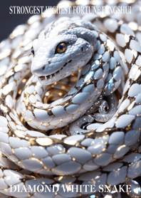 Diamond and white snake 30