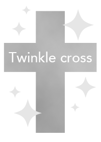 Twinkle cross(white)