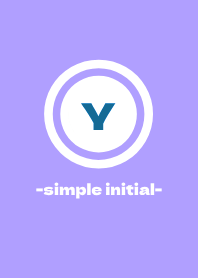 simple initial-Y- THEME 8