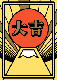 Sunrise/Lucky Mt.Fuji/Yellow x Gold