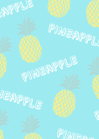 パイナップルパターン-水色-