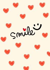 Smile heart smile-Beige x navy-