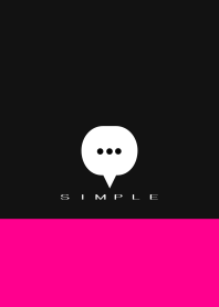 シンプル(ブラック ピンク)V.1831
