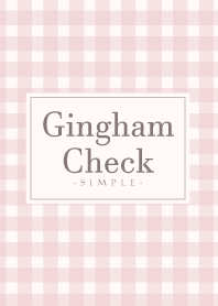 Gingham Check-Natural Pink 5