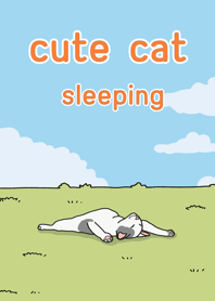 cute cat sleeping
