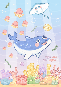 shark : blue