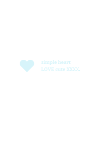 simple love heart Theme Happy white