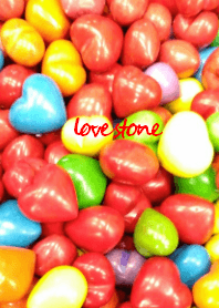 Rainbow-colored love stone