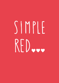 simple and red